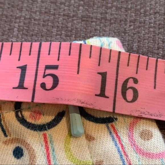 i.e. relaxed 100% Cotton Skirt in Retro Pattern; Nice, Heavy Material sz 12 P - Picture 12 of 14